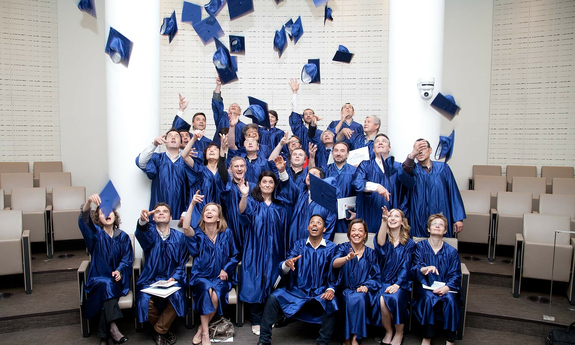 Photo de remise de diplôme du Master Management global en formation continue (Dauphine Executive Education, Université Paris Dauphine-PSL)