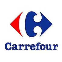 Logo de Carrefour, grande distribution