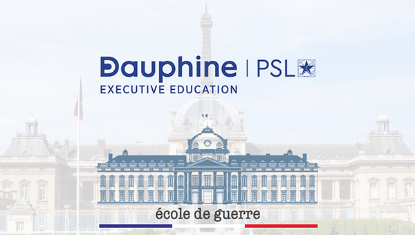 Communiqué de presse sur le lancement du partenariat Dauphine Executive Education et l'Ecole de Guerre dans le cadre du Certificat Stratégie, leader et leadership en formation continue