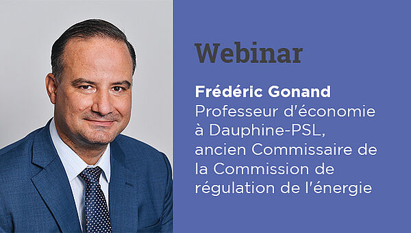Photo de Frédéric Gonand, ancien Commissaire de la Commission de régulation de l'énergie, pour le webinar La crise des prix de l'énergie en 2021, Dauphine Executive Education